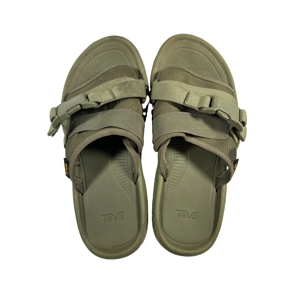 Teva Hurricane Verge Slide Men's Olive Sandals US 8 UK 7 No Box Used